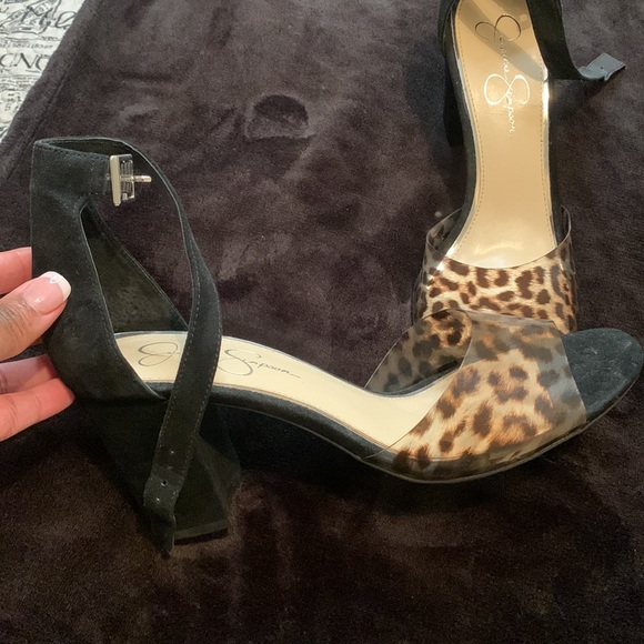 Jessica Simpson Sharron Block Heel leopard print - Picture 2 of 4